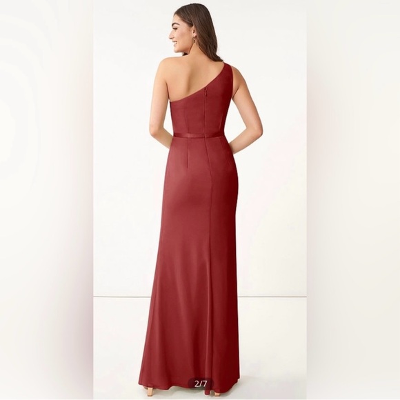 Azazie Liza - Rust Bridesmaid dress - Picture 3 of 8